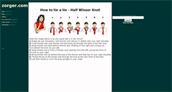 Desktop Screenshot of how-to-tie-a-tie.zorger.com
